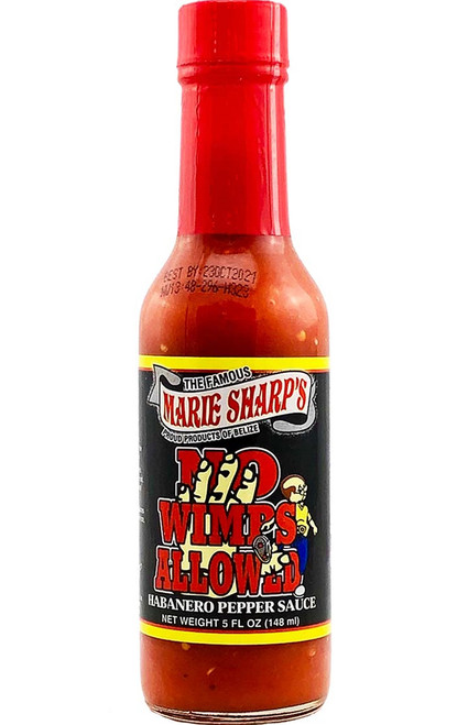 Marie Sharp's No Wimps Allowed Hot Sauce, 5oz. Marie Sharp's No Wimps Allowed Hot Sauce, 5oz.