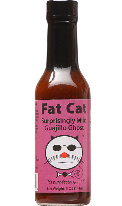 Fat Cat Surprisingly Mild Guajillo Ghost Hot Sauce, 5oz.