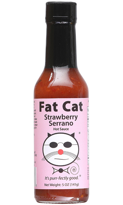 Fat Cat Strawberry Serrano Hot Sauce, 5oz. Fat Cat Strawberry Serrano Hot Sauce, 5oz.
