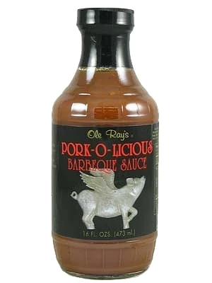 Ole Ray's Pork-A-Licious Barbecue BBQ Sauce, 12oz.
