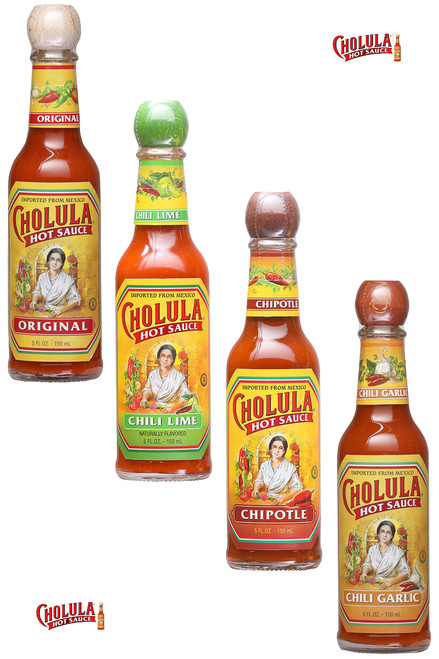 Cholula Hot Sauce Variety 4-Pack, 4/5oz. Cholula Hot Sauce Variety 4-Pack, 4/5oz.