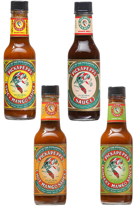 Pickapeppa Hot Sauces Variety Gift Set, 4/5oz. Pickapeppa Hot Sauces Variety Gift Set, 4/5oz.