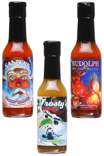 Santa Smokin, Rudolph and Frosty Complete Holiday Gift Set, 3/5oz. Santa Smokin, Rudolph and Frosty Complete Holiday Gift Set, 3/5oz.