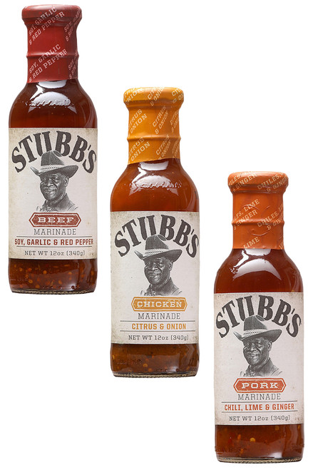 Stubb's Original Marinade Sauces Gift Set, 3/12oz. Stubb's Original Marinade Sauces Gift Set, 3/12oz.