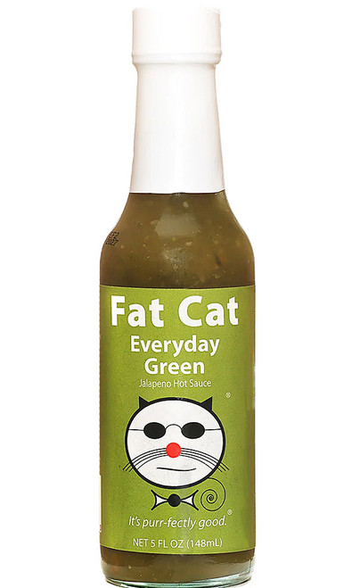 Fat Cat Everyday Green Jalapeno Hot Sauce, 5oz.