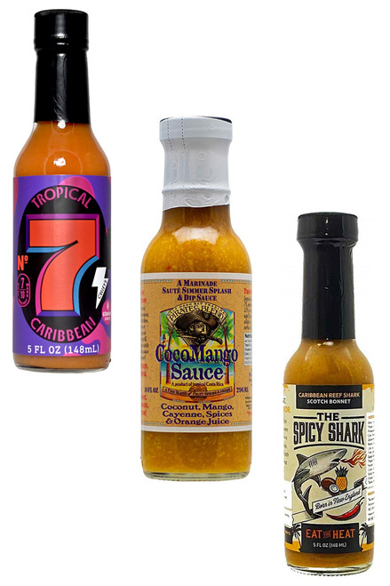 Best Of Coconut Hot Sauces Gift Set, 2/5oz, 1/10oz. Best Of Coconut Hot Sauces Gift Set, 2/5oz, 1/10oz.