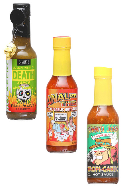 Best Of Garlic Hot Sauces Gift Set, 3/5oz. Best Of Garlic Hot Sauces Gift Set, 3/5oz.