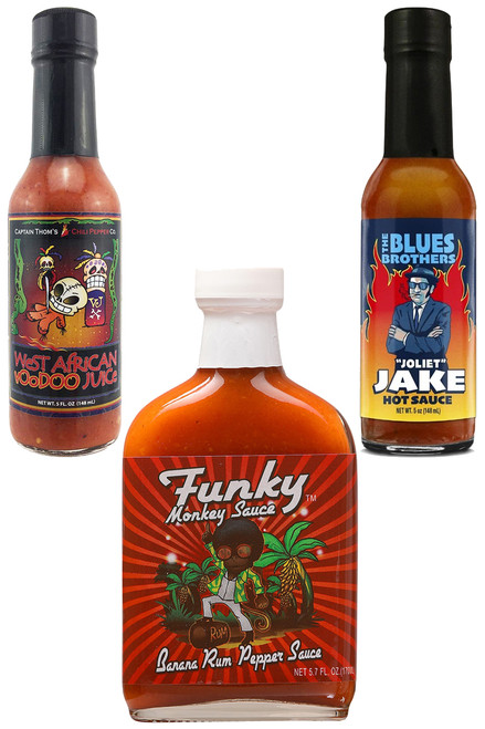 Best Of Rum Infused Hot Sauces Gift Set, 2/5oz, 1/5.7oz. Best Of Rum Infused Hot Sauces Gift Set, 2/5oz, 1/5.7oz.