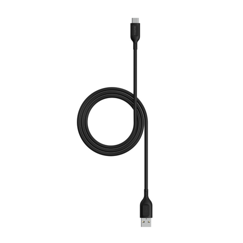 essentials USB-A to USB-C Cable TPE | charge & sync cable 1m/2m, Black