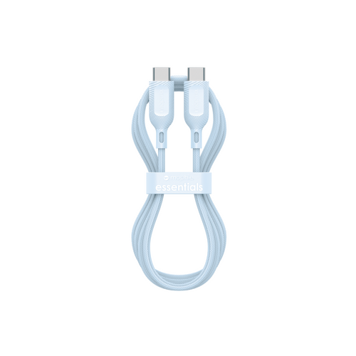 Durable braided mophie USB-C cable fast charging a laptop at 60W
