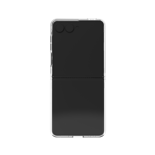 Bridgetown Clear Case for Samsung Galaxy Z Flip7 - slim graphene-reinforced case with 78% recycled materials.