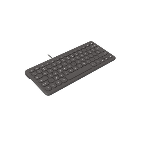 ZAGG Connect 12L compact wired keyboard with UK layout on a desk