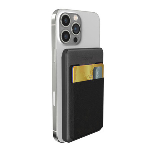 The magnetic array on the snap+ juice pack mini wallet works with most MagSafe compatible devices.