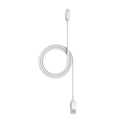 mophie essentials USB-A to USB-C TPE charging and sync cable in white