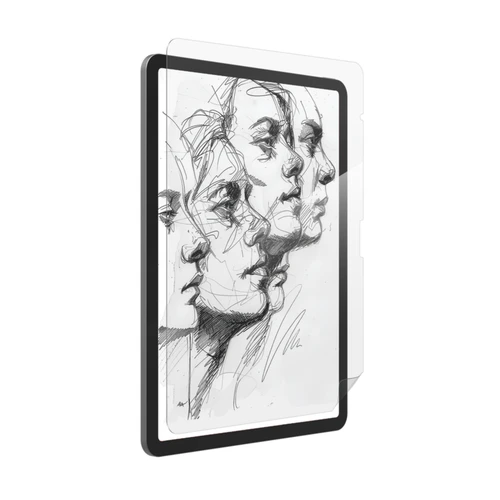 Fusion Canvas Screen Protector for iPad Air 13" (M4,M3,M2) shown on iPad Air M4, highlighting everyday protection details.