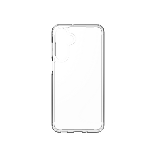 ZAGG Crystal Clear Case designed for the Samsung Galaxy A16, showing full phone protection with a transparent back.