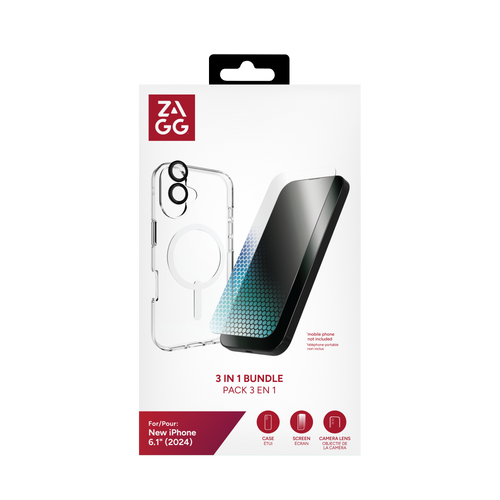 InvisibleShield Bundle XTR4/ Premium Camera CP Lite Snap Case iPhone 16 Series