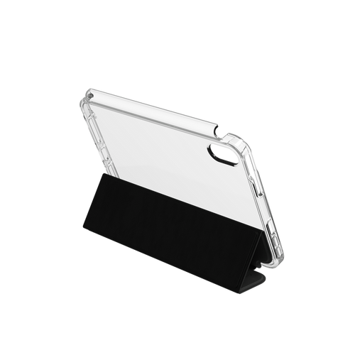 Crystal Palace Folio Case on iPad mini (A17 Pro) showing transparent design