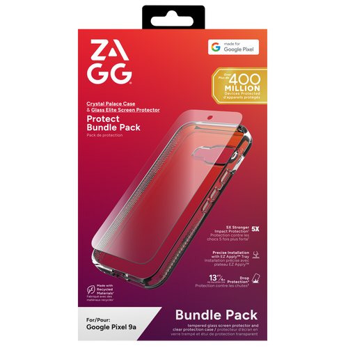 Crystal Palace & Glass Elite Bundle | Google Pixel 9a, Clear Crystal Palace & Glass Elite Bundle | Google Pixel 9a, Clear
