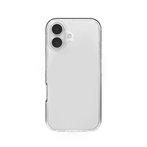 Crystal Palace clear case with seamless design, 13ft drop protection, anti-yellowing, and 65% recycled materials for iPhone