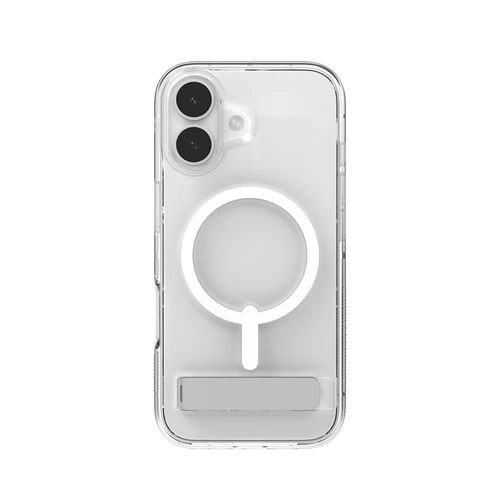 Crystal Palace Snap with Kickstand - clear MagSafe-compatible case with 13ft drop protection and anti-yellowing technology for iPhone