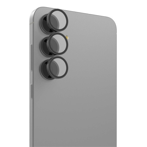 Black Glass Elite Camera Lens Protectors for Samsung Galaxy S25 FE - anti-reflective tempered glass.