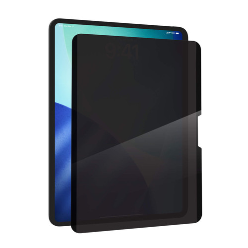 ZAGG Privacy Filter for iPad A16 11th Gen attached to tablet screen