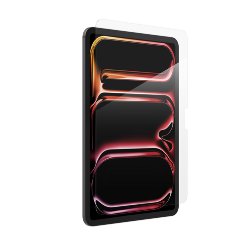 Glass Elite screen protector on iPad Pro M5 with crystal-clear display