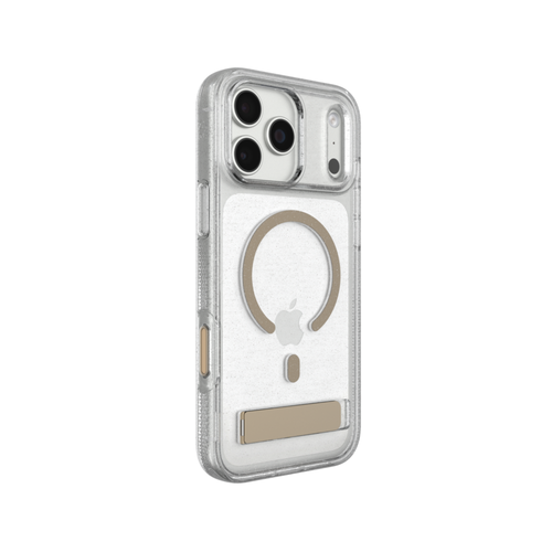 Milan Snap KickStand Case |iPhone 18 Pro/Pro Max, Glitter Gold