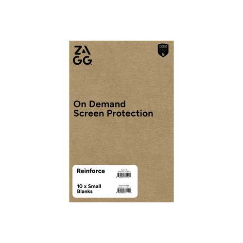 ZAGG On Demand Reinforce 3 Layer matless small packaging render