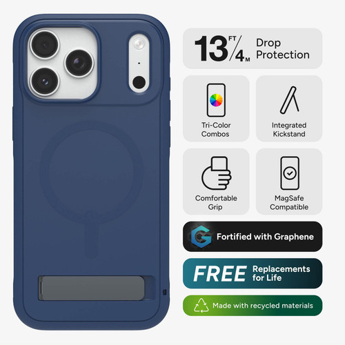 Sedona Snap KickStand Case | iPhone 18 Pro Max,  iPhone 17 Pro Max, Navy