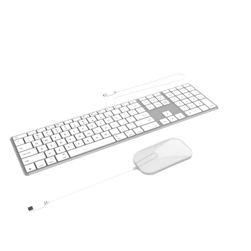 ZAGG wired USB-C keyboard and mouse bundle for macOS and iPadOS