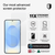 Front-facing product shot of the Glass XTR4 screen protector installed on a Samsung Galaxy S25, showcasing crystal-clear, edge-to-edge coverage with the display showing vibrant, true-to-life colours.