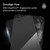 Fingerprint smudges invisible on the Glass Elite screen protector's ClearPrint surface for the Pixel 10 Pro Fold
