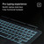 Detachable keyboard and iPad Pro 11" with fold-out kickstand 