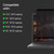 Removable 2-Way Privacy Filter Laptop Screen for Universal Laptop 16" (16:10) — angle view
