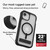 Rainier Snap Kickstand Case for iPhone 17e/16e/15/14/13, Black — lifestyle view