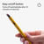 Oxford Stylus for iPad/ iPad Pro, Yellow — angle view