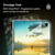 Eco-friendly packaging shot highlighting the 30% recycled glass badge and FSC certification on the recyclable packaging.