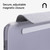 mophie Knit Folio Tablet Case iPad Air | Apple iPad Air 13", Light Heather Gray magnetic closure detail