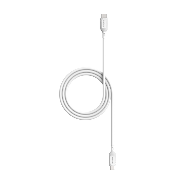 essentials USB-C to USB-C cable 60W TPE | charging cable 1m/2m, White