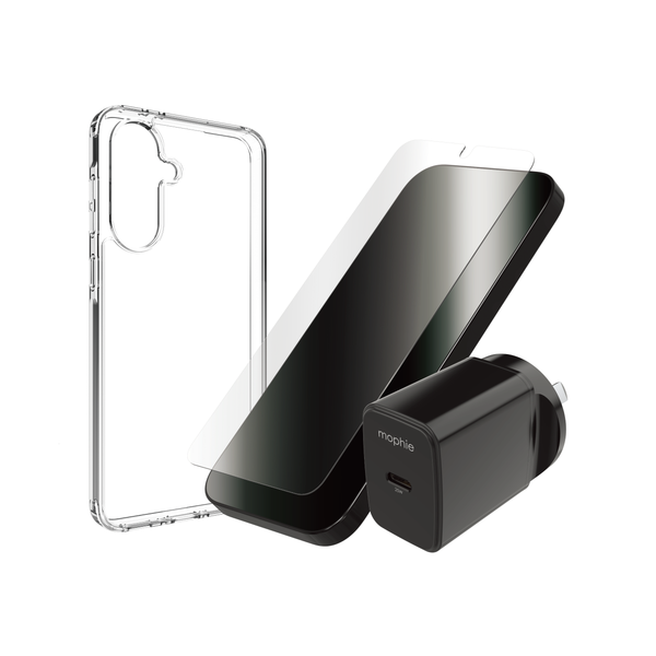 Essential Bundle | Samsung Galaxy A56 5G (Clear Case, Glass Plus, 25W1C) Essential Bundle | Samsung Galaxy A56 5G (Clear Case, Glass Plus, 25W1C)