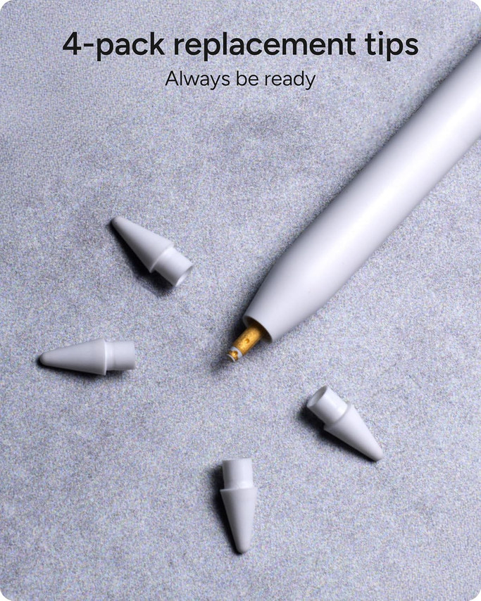 Apple Pencil Replacement Tips, White (pack of 4)
