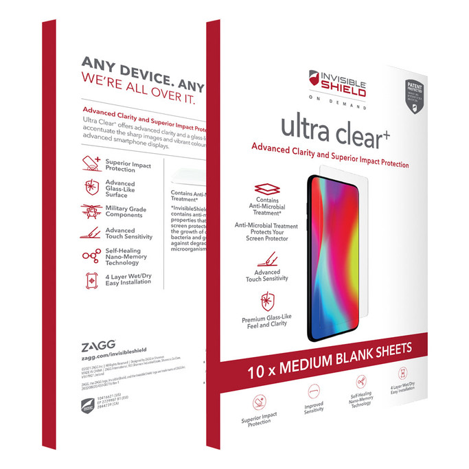 Ultra Clear Plus, 4 Layer Film, Medium (Order in multiples of 10)