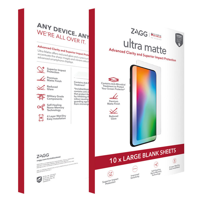 Ultra Matte AM, 4 Layer Film, Large (Order in multiples of 10)
