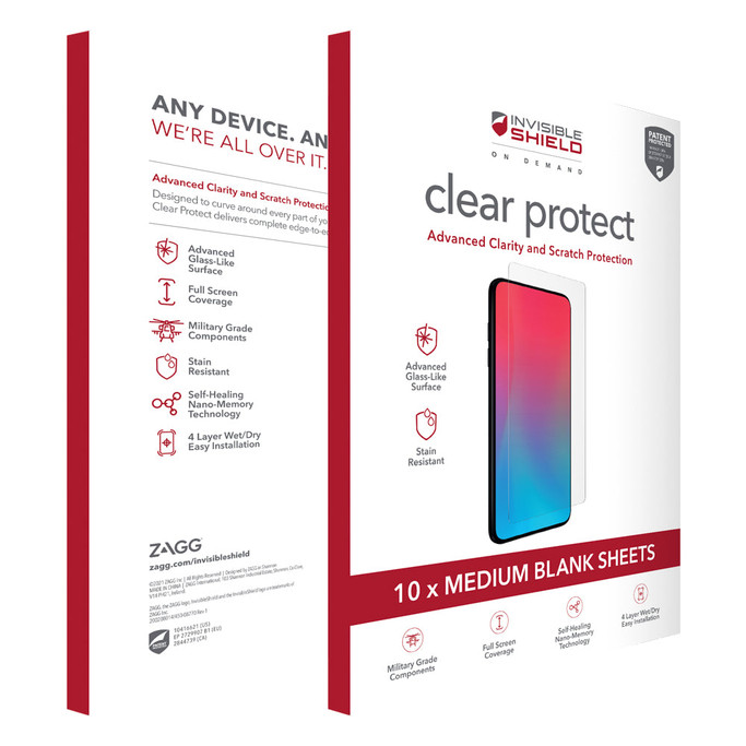 Clear Protect, 4 Layer Film, Medium (Order in multiples of 10)
