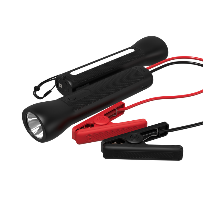 LED FLASHLIGHT：Illuminate any dark situation with an extra bright 450 lumens LED bulb.