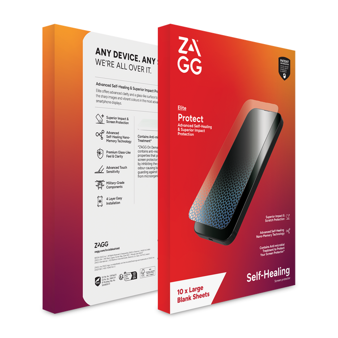 ZAGG on Demand Elite Film, 4 Layer, Large (Order in multiples of 10)