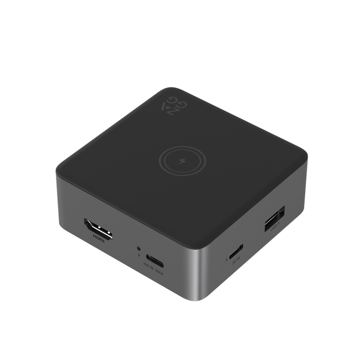 ZAGG 4-Port Hub with 10W wireless charging pad and 4K HDMI