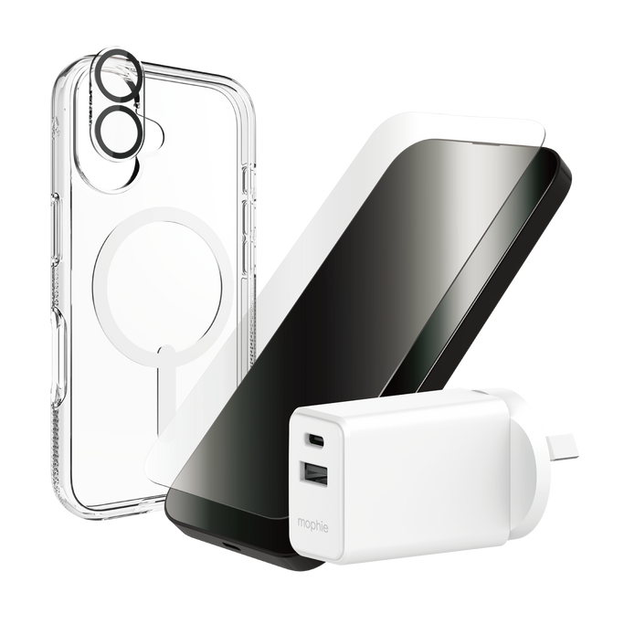 Drop test visual: phone in Crystal Palace Snap case surviving a 13-foot (4m) drop.